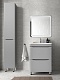 Style Line Шкаф пенал Бергамо 30 L с б/к серый Люкс антискрейтч Plus – фотография-11
